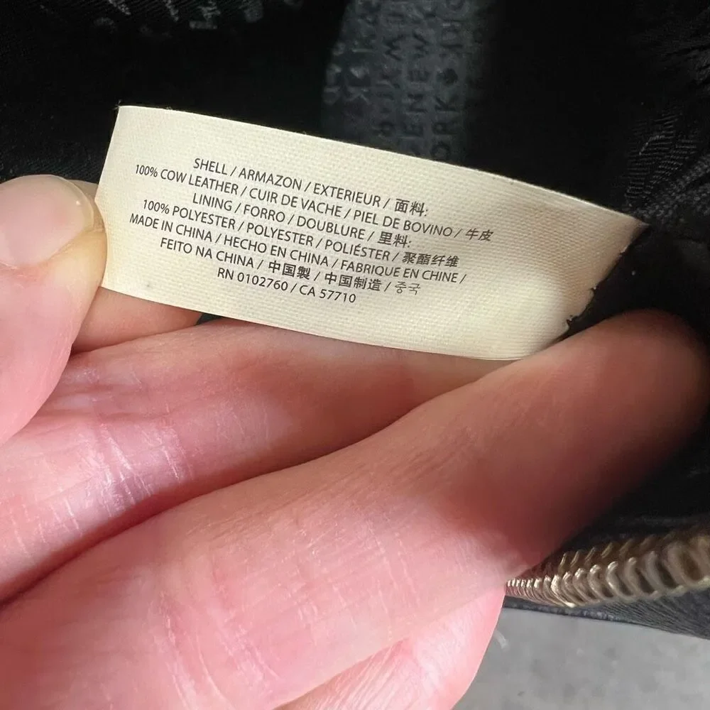 Kate Spade Grey Street Dominique Black Leather Satchel Purse Gold Hardware Tasse